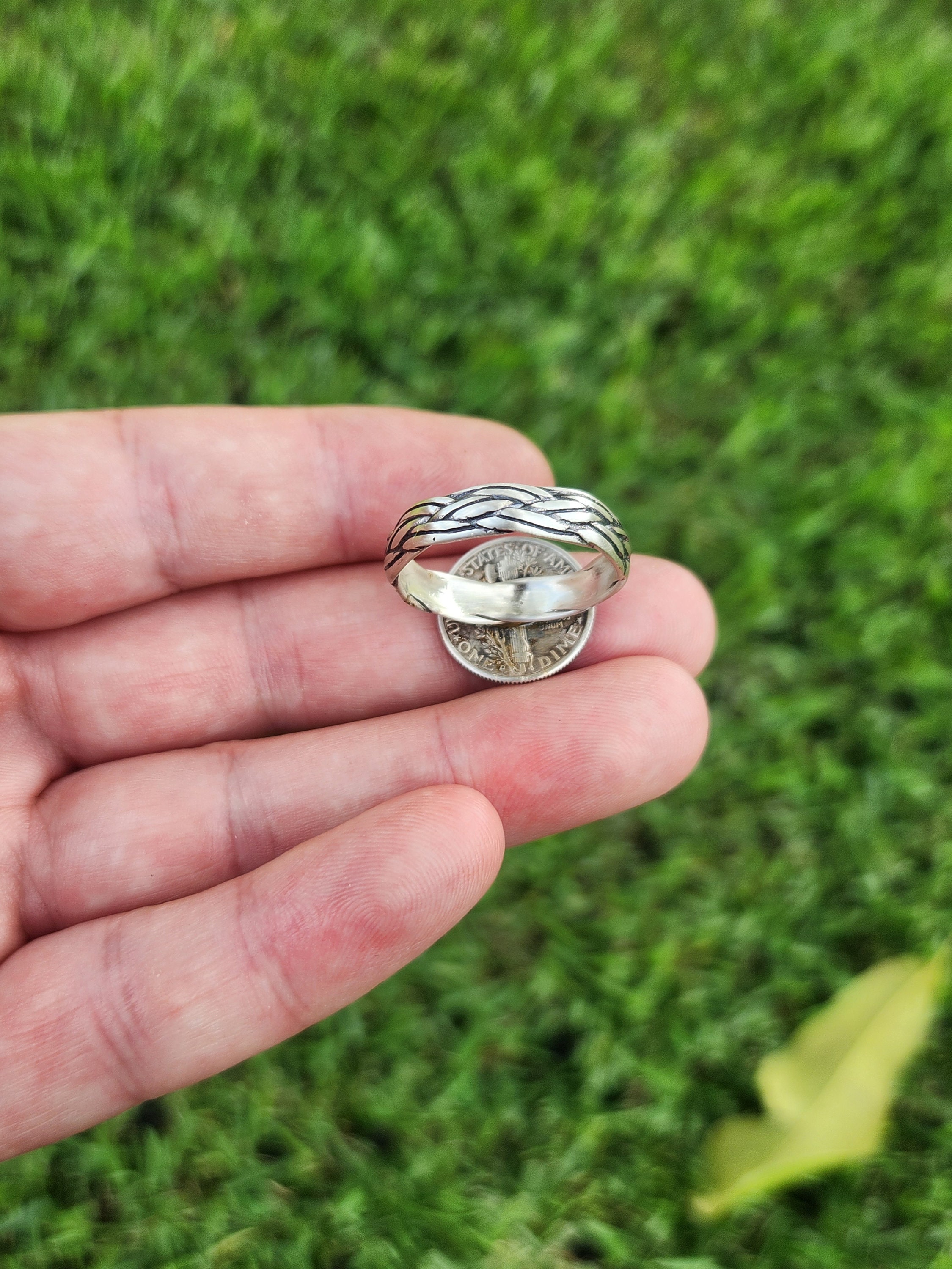 Vintage Mercury Dime Coin Ring - Sterling Silver Signet Ring - Etsy