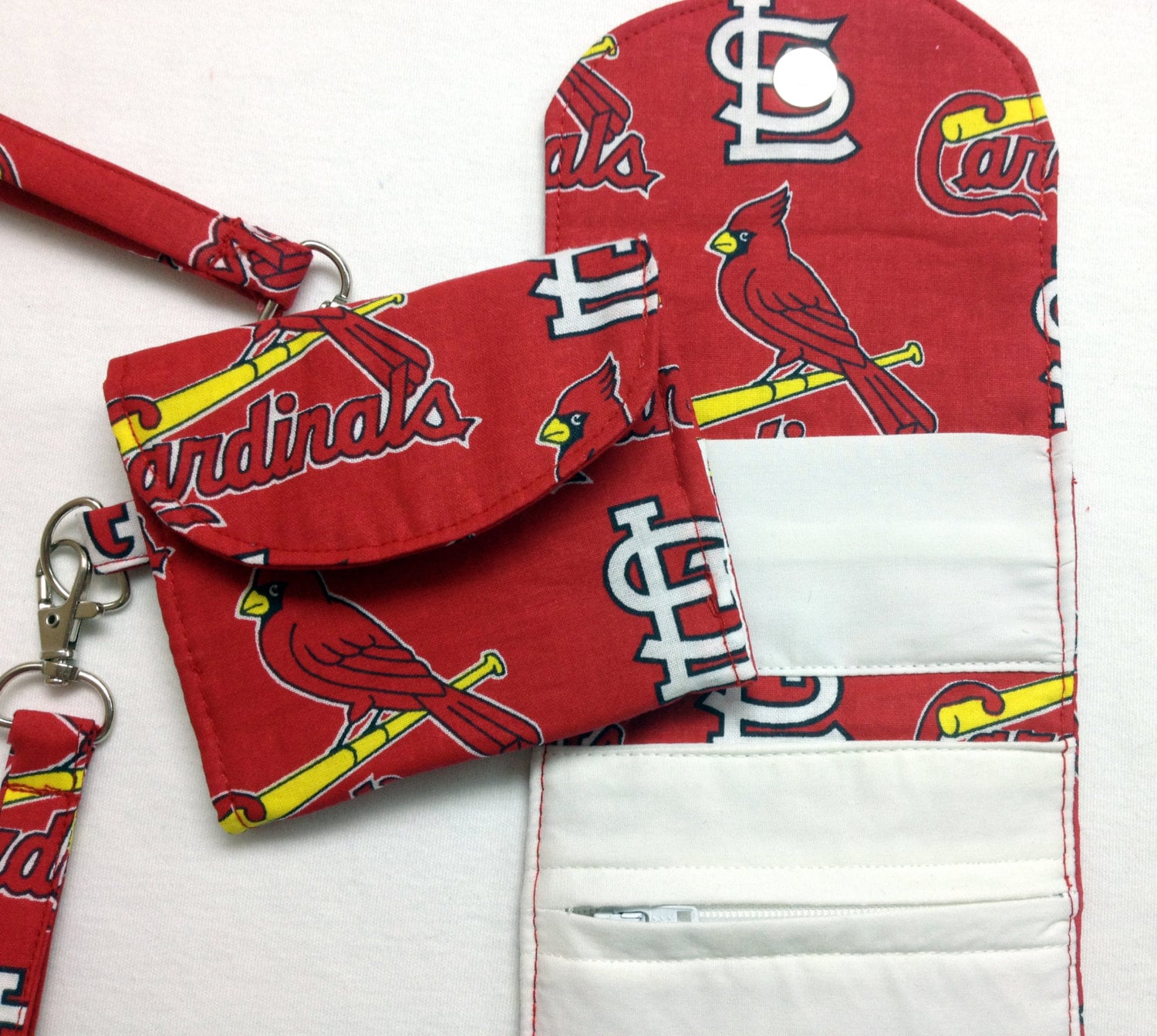 The Batter Up: Wrist Wallet (Licensed St. Louis Cardinals Print)