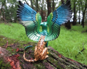 Artistic Model 3D Print Griffin Gryphon Figure Hand Painted Sculpture