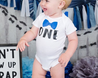 Paddy Field Baby First Birthday Outfit Boy Gifts Funny Bowtie One Year Old Boys Romper Bodysuit Set