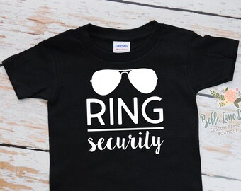 Toddler Ring Security Tshirt | Ring Bearer Gift | Ring Bearer Shirt | Ring Bearer Gift Ideas For Boys | King of the Ring | 380