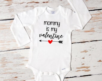 valentine's day onesie boy