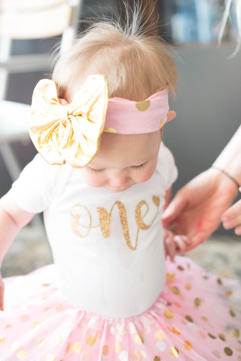 One With Heart Onesie First Birthday 12 Months Glitter Etsy