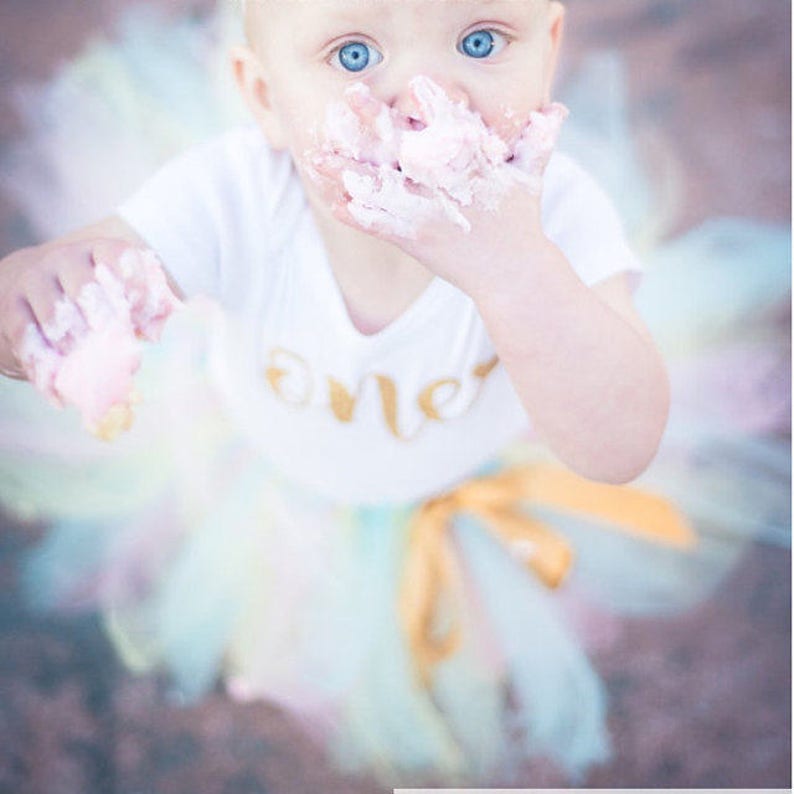 One With Heart Onesie First Birthday 12 Months Glitter Etsy