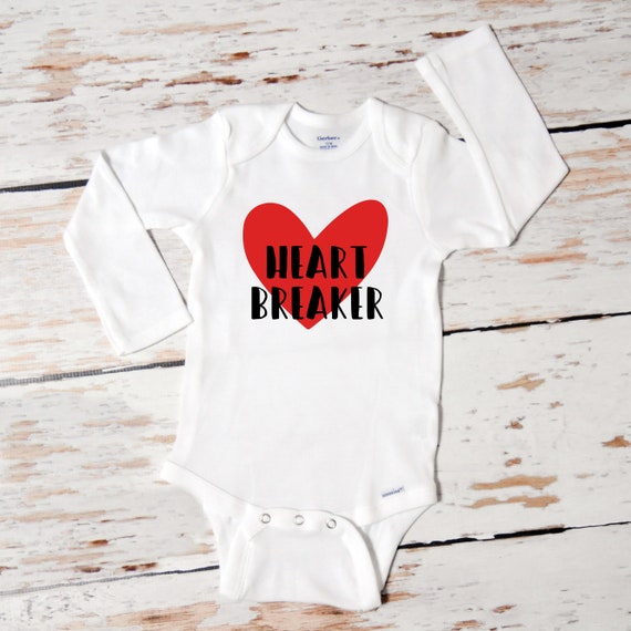 valentines onesie boy