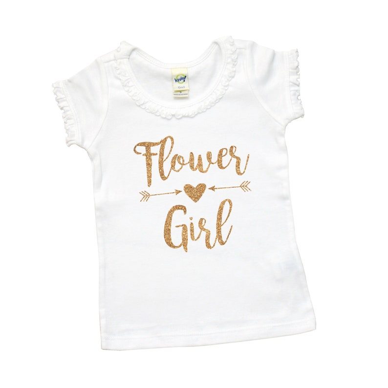 Flower Girl Shirt Tshirt Top & Tees Flower Girl Gift | Etsy