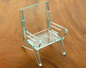Lucite Butterfly Chair - NOW in 3 sizes! - 1/12 scale, 1/16 scale and 1/24 scale - Miniature Modern Furniture