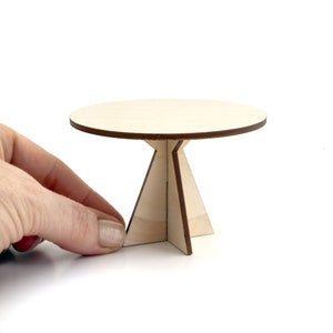 1:12 scale Cloud City Round Table - Modern Dollhouse Furniture kit