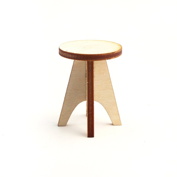 NIKE Stool / Side Table - Modern Miniature Furniture