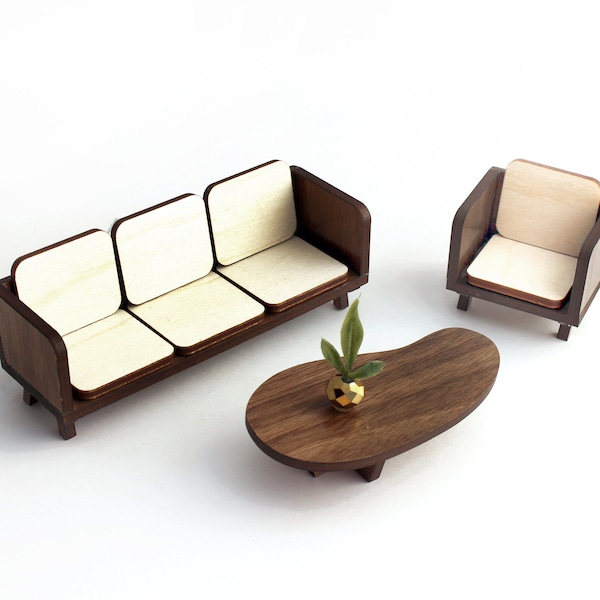 Modern Dollhouse Furniture Etsy