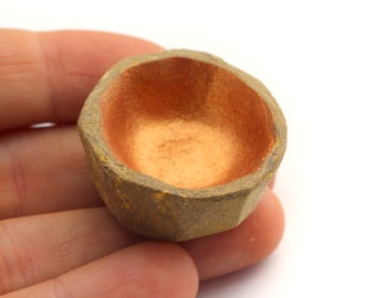 Faceted Bronze Display Bowl - Modern Miniature decor