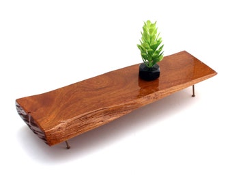 Beautiful Cherry Wedge Bench or Coffee Table - Modern Luxury Miniature furniture