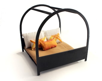 1:12 scale GETAWAY Canopy Bed - Modern Miniature Furniture Kit