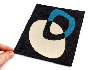 Miniature Rug: Modern Blue Loop - Miniature Dollhouse decor