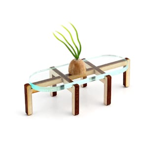 1:24 scale Cloud City Plexiglass Coffee Table - Modern Miniature Furniture kit