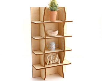 1:12 scale Cloud City Shelving Unit / Bookcase / Sideboard - Modern Miniature Furniture kit