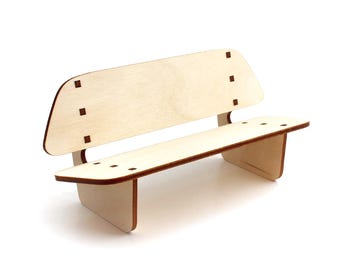 1:12 scale Desert Modern Couch - Modern Dollhouse Furniture kit