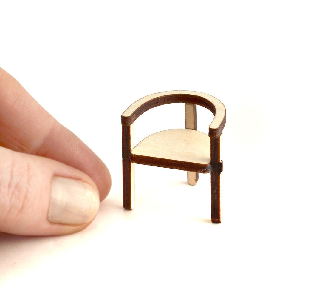 1:24 Scale GETAWAY Chair - Modern Miniature Dollhouse Furniture Kit - Etsy