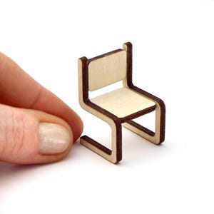 1:24 scale ZEN LOFT Chair - Miniature Modern Furniture kit