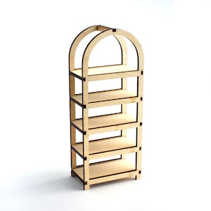 1:16 scale GETAWAY Bookcase - Modern Miniature Furniture Kit