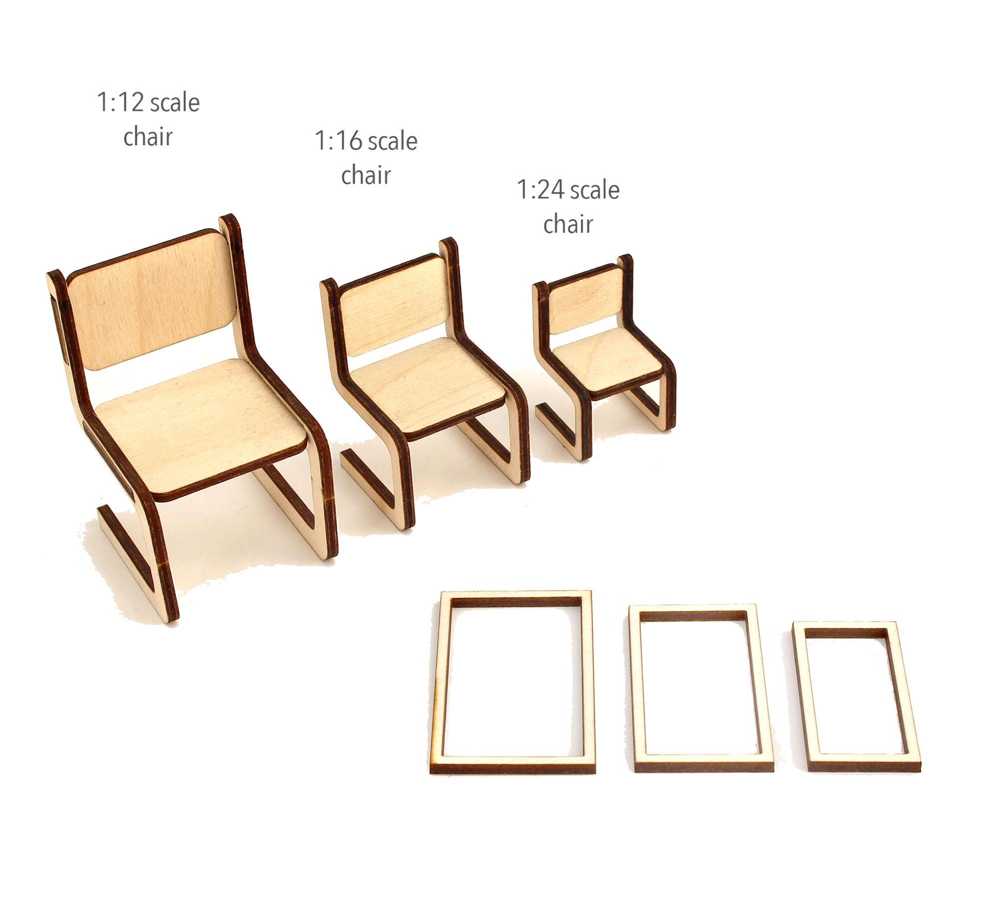 Set of 3 - Small Rectangular Miniature Frames - Etsy