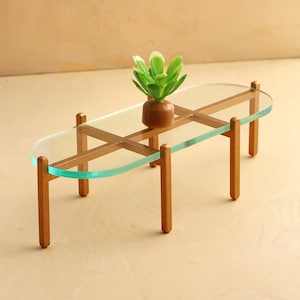 1:12 scale Cloud City Plexiglass Coffee Table - Modern Miniature Furniture kit