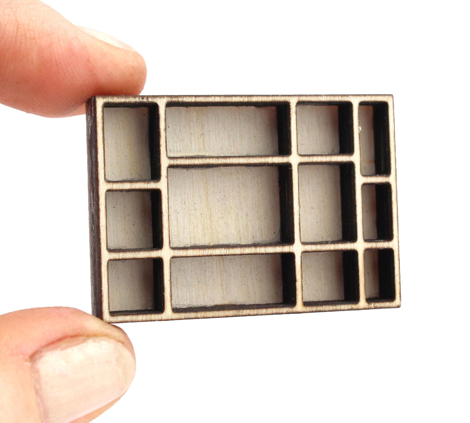 Mini Shadow Box Miniature Shadow Box Shelf Kit: Dollhouse Display for Mini Collections ...