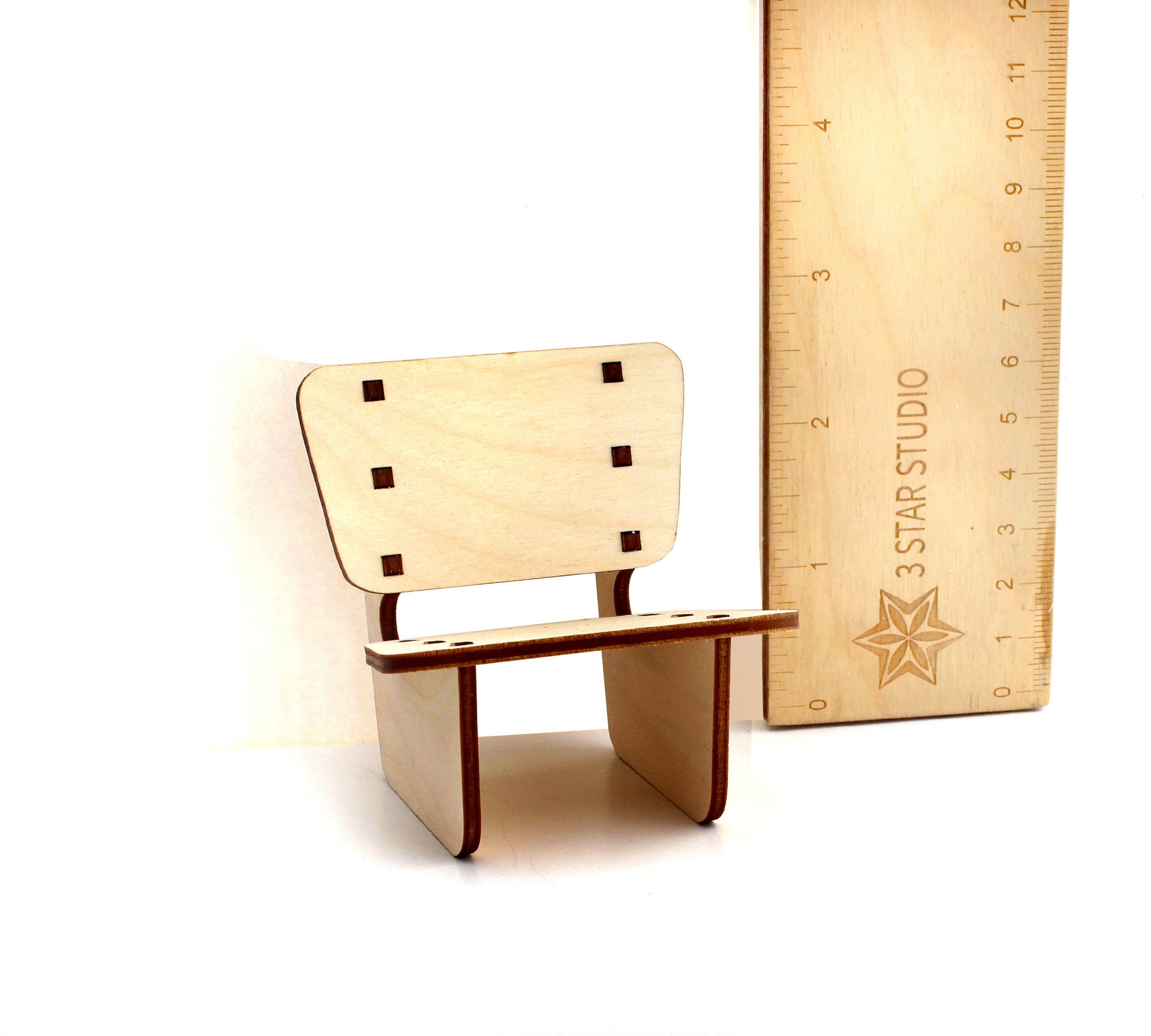 1:12 Scale Desert Modern Lounge Chair - Miniature Dollhouse Furniture ...