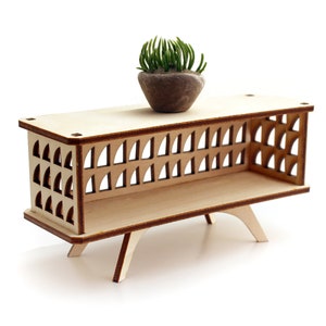 1:12 scale Desert Modern Credenza - Modern Dollhouse Furniture kit