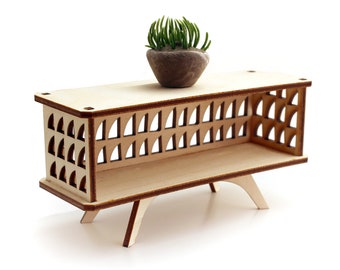 1:12 scale Desert Modern Credenza - Modern Dollhouse Furniture kit