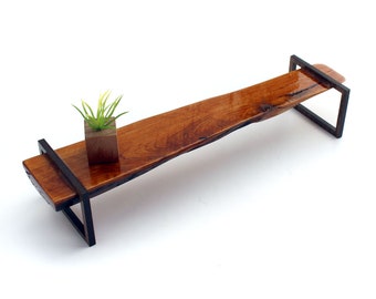 Long Cherry Bench - Modern Luxury Miniature furniture