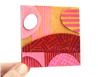 The Red Hill - STUDIO PEEL Collection - Original Miniature Artwork for the Modern Home