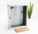 1:12 scale Shower with Sliding Lucite Doors - Miniature Modern Bathroom Kit 