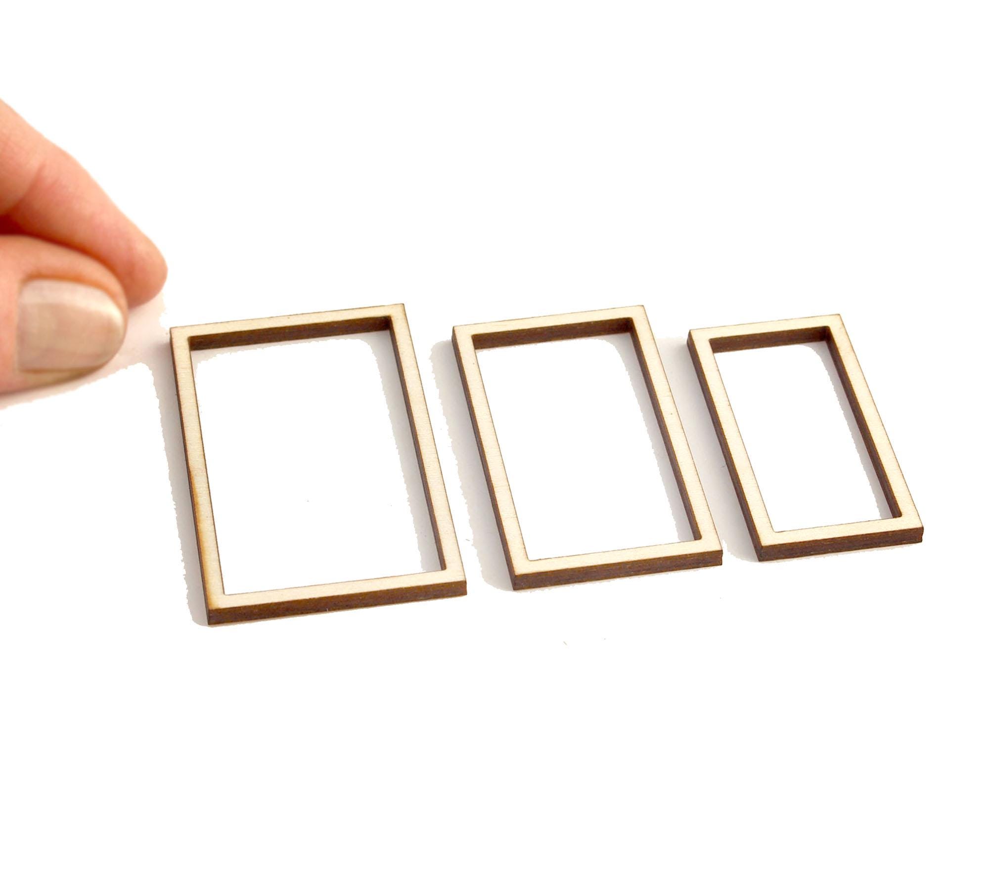 Set of 3 - Small Rectangular Miniature Frames - Etsy