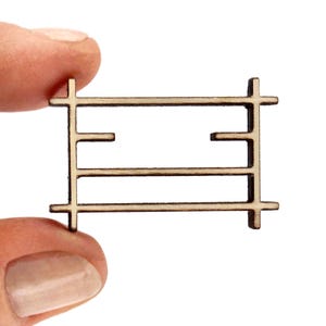 Miniature Shadow Box Shelf - MCM Style - For Curios, Collections, Christmas, Candy and more! - Modern Dollhouse Accessory and decor