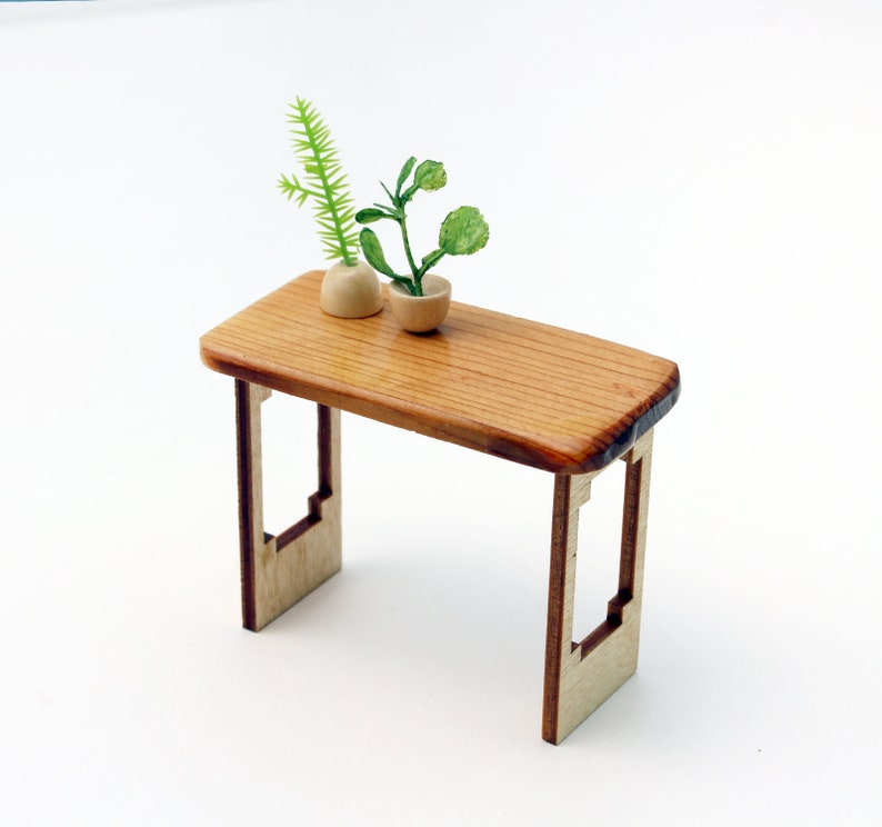 Pine Writing Desk Modern Miniature Furniture