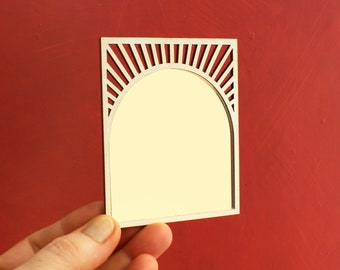 1:12 scale Desert Modern Sun Mirror - Modern Miniature Dollhouse decor