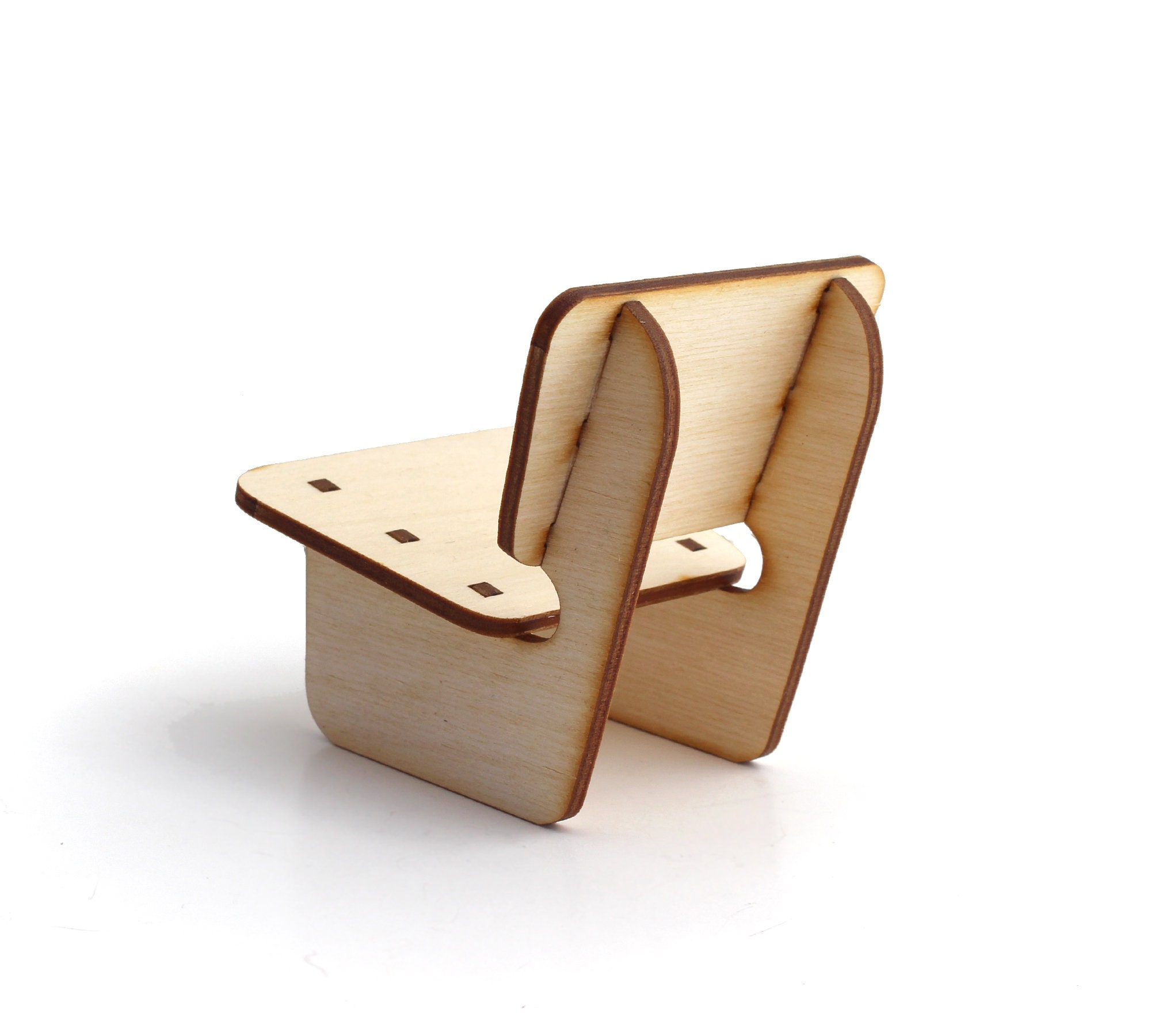 1:12 Scale Desert Modern Lounge Chair - Miniature Dollhouse Furniture ...