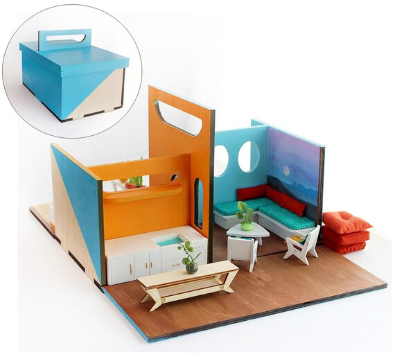 lunch box dollhouse