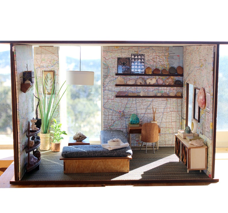 1:12 scale - The Rasa Room Box - A Miniature Roombox w/ Plexiglass Windows! bild 10