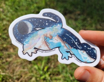 Rough skinned newt Mt. Jefferson waterproof vinyl sticker