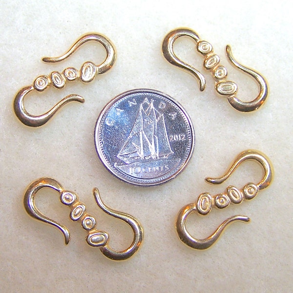 Jewelry Clasps Gold Plated S Clasp Jewelry Components Hook Clasps for Bracelets Destash Lot Jewlery Findings Jewelry Supplies Ready to Ship