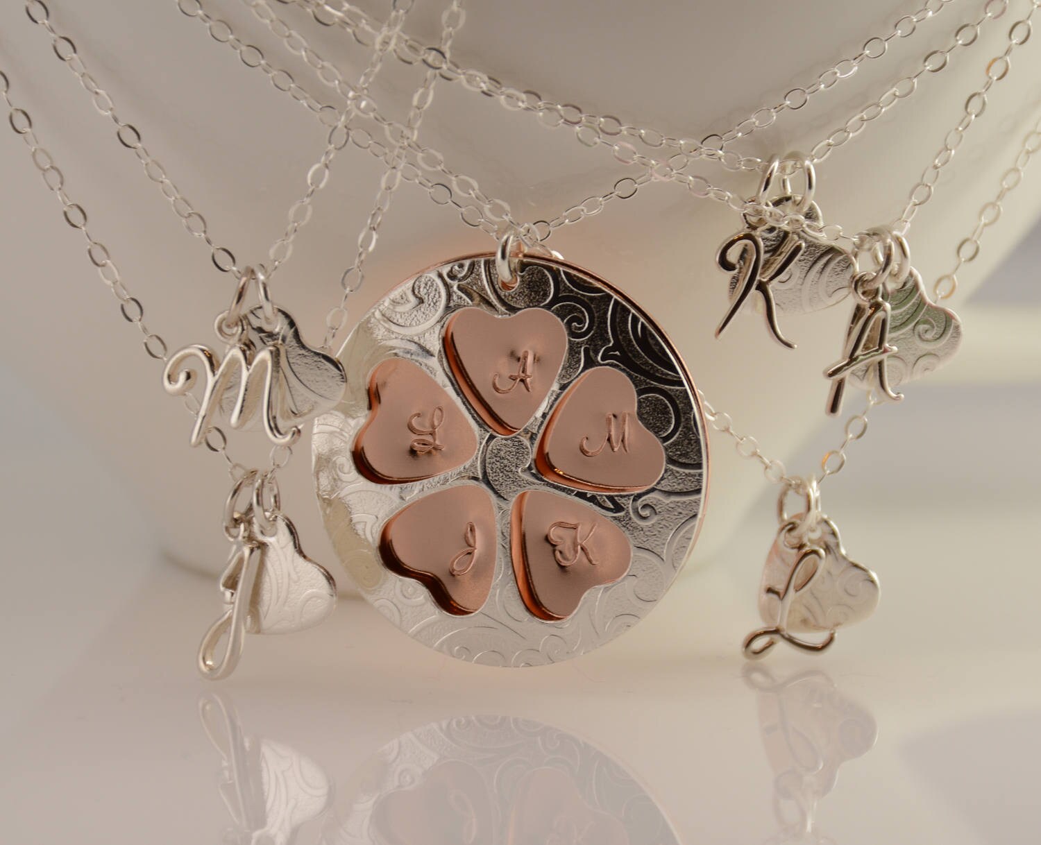 Mother Daughter Necklaces. Mother and 5 