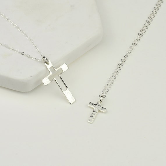 mother daughter cross necklace