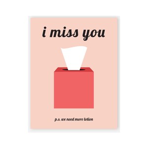 Miss You Card / Long Distance / Naughty Card / Tissues