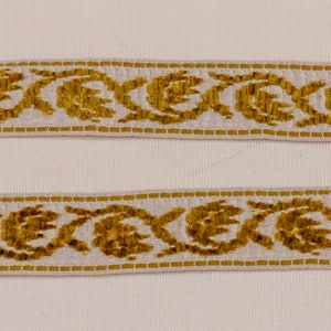 3 metres of Fine Velvet Embossed Trim