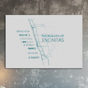 Beach of Encinitas DIGITAL Print - 22 x 28 - Beach Cardiff Leucadia - Moonlight Beach - San Diego - California - Beachy INSTANT DOWNLOAD