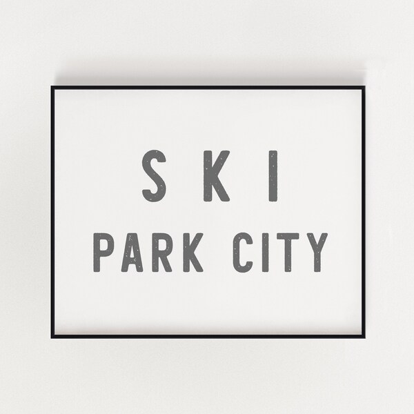 Park City Utah Ski Adventures Vinyl Decal Sticker - 4 Inch Mountain Design Souvenir
