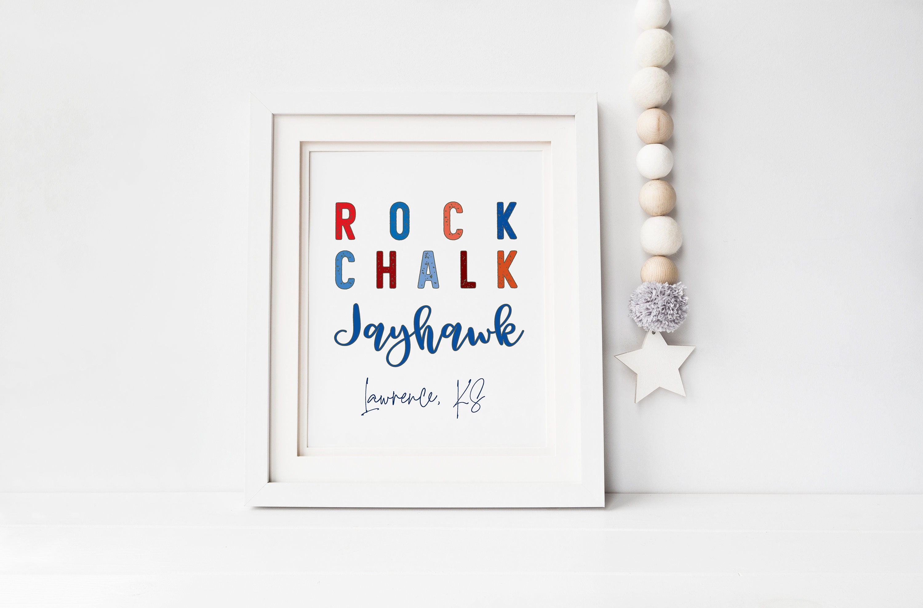 Wall Décor Set of handrawn Jayhawk prints INSTANT DOWNLOAD Jayhawk ...