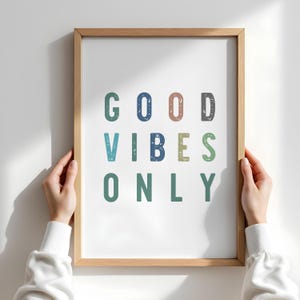 good vibes only PRINTABLE art california beachy decor INSTANT DOWNLOAD print art encinitas carlsbad san diego